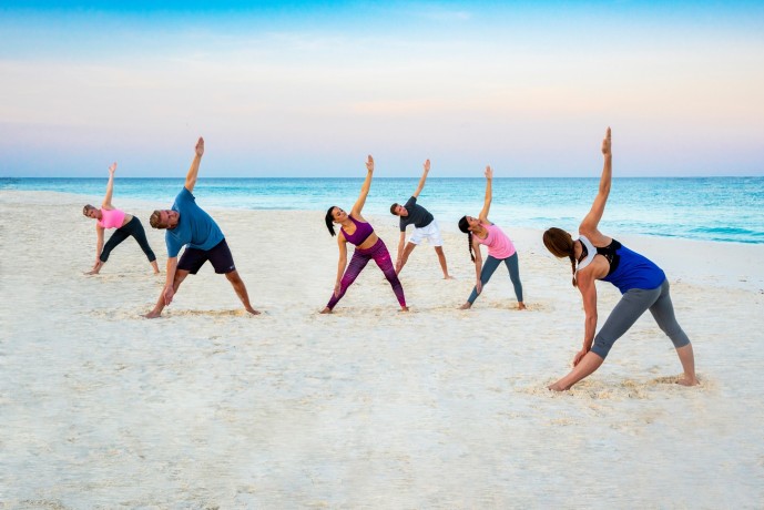 Yoga at sunrise