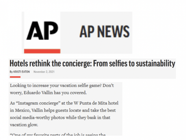 Associated Press Interviews World’s First Carbon Offset Concierge